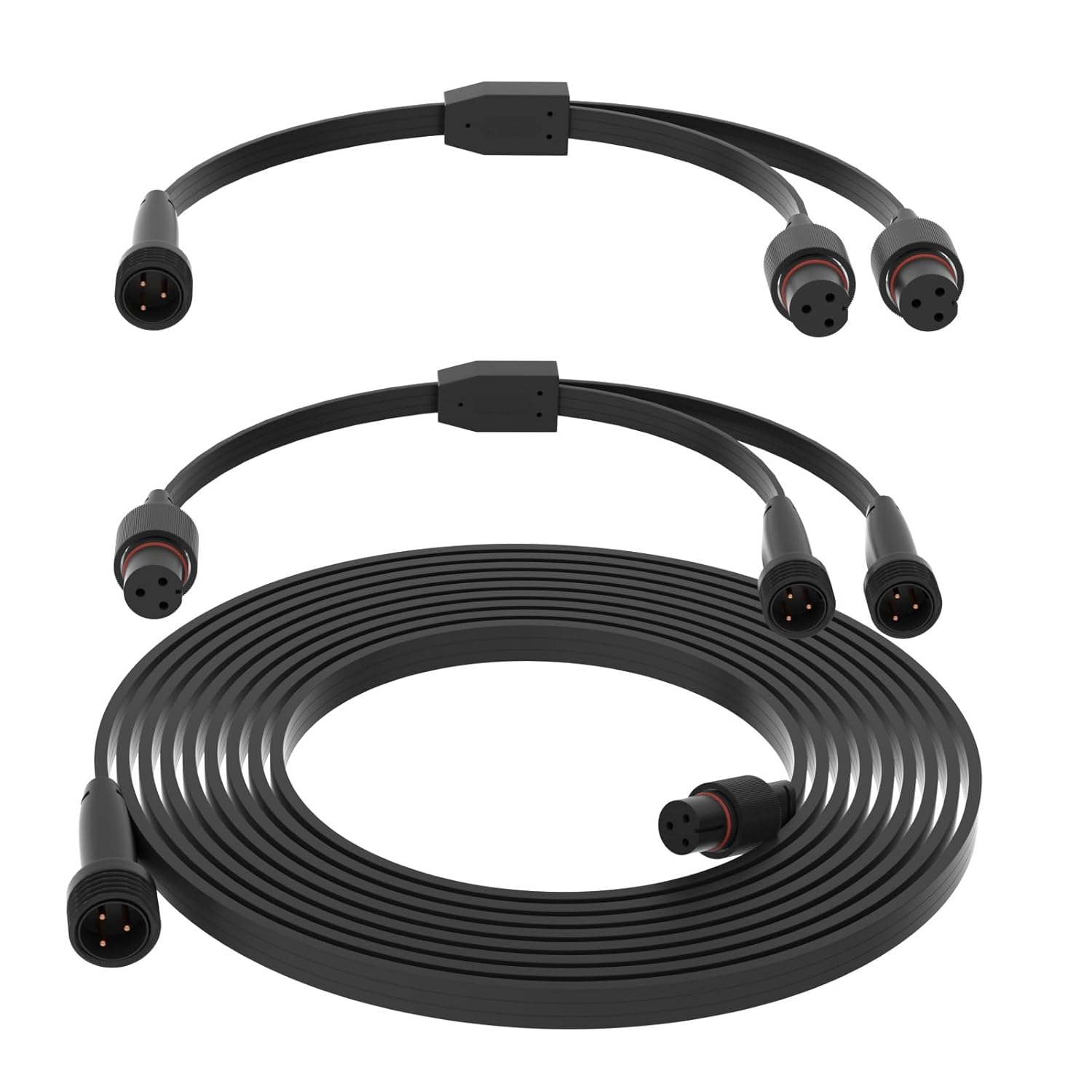 16FT Extension Cable Kit for Govee Permanent Outdoor Lighting,Extension Cable Compatible with Govee H705A H705B H705C H706A H706B H706C(Black)