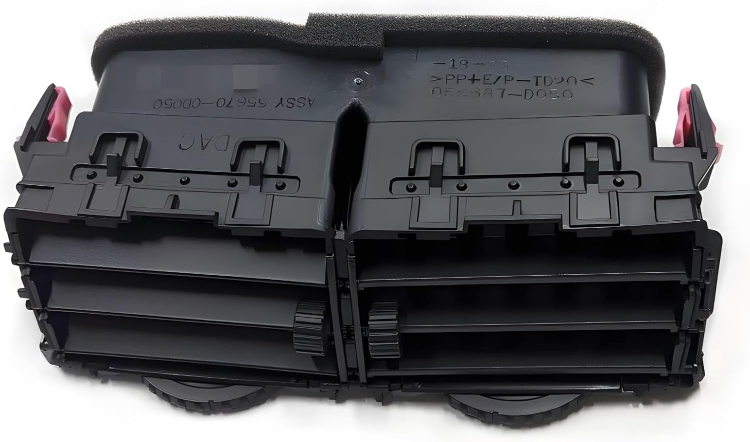 1PCSCar Air Conditioning Outlet Vent Compatible For Toyota Yaris 2008-2013 Inner Air Conditioner Air Vent Grille Assy(Middle black)