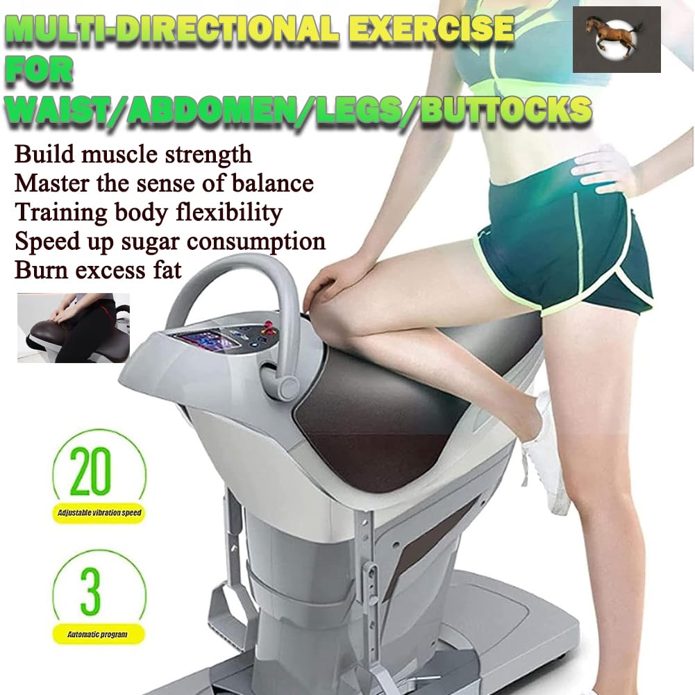 Elektryczna maszyna do jazdy konnej do użytku w pomieszczeniach, sprzęt fitness brzucha i nóg, trening aerobowy, nośność 150 kg, wzmocnienie rdzenia i dolnej części ciała