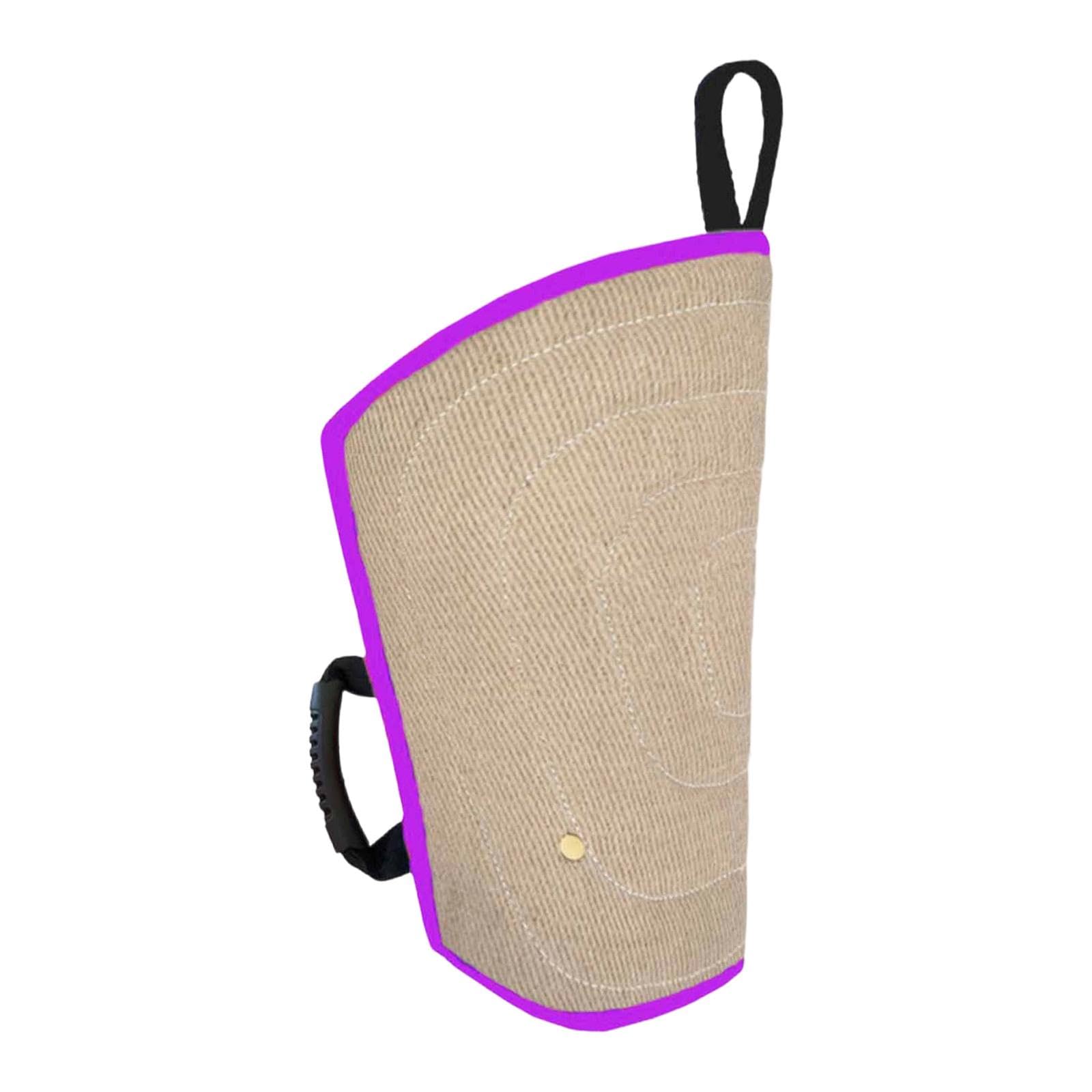 Manchon anti-morsure pour chien robuste en tissu violet haut de gamme