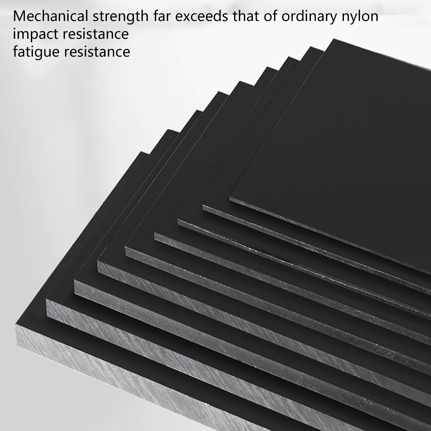 Arkusze z Nylonu Płyta z Tworzywa Sztucznego do Projektów DIY Części Mechanicznych i Modelarstwa Czarny Długość boku 150mmx150mm 1 szt,Thickness 50mm
