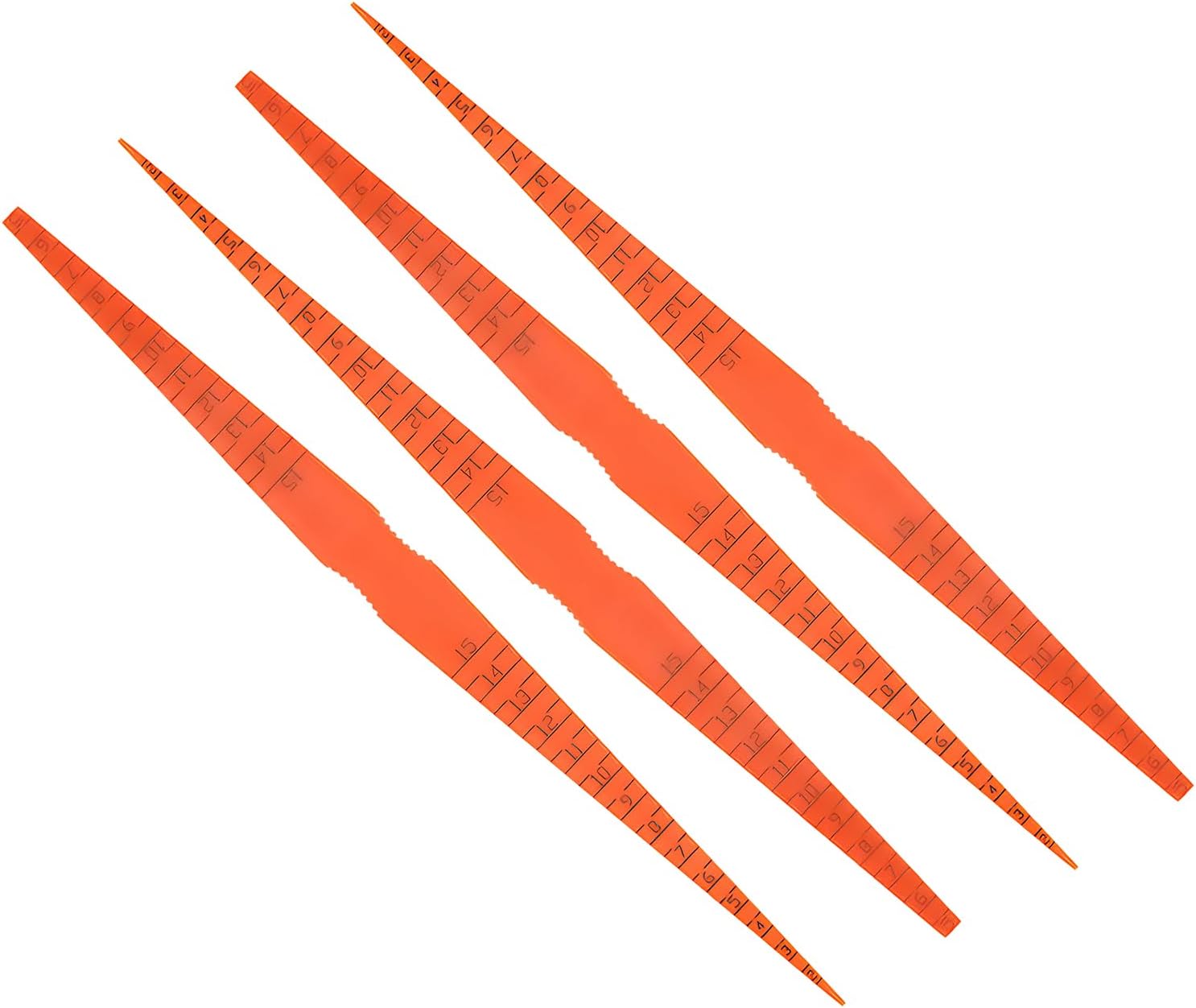 4 PCS Car Door Panel Gap Alignment Gauge, Plastic Taper Gauge Tool for Auto Body Gap Measurement, Precision Door Alignment Measuring Tool Feeler Ruler for Most Vehicles