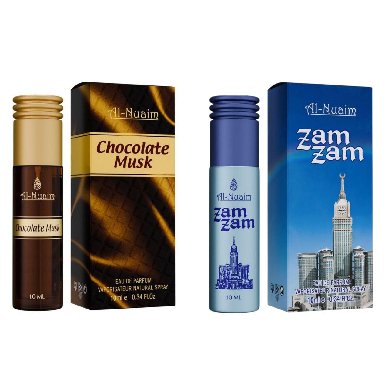Al-Nuaim Chocolate Musk and Zam Zam Perfume Oil, Unisex Long Lasting Fragrance, Alcohol-Free, Sweet Warm Notes, for Men and Women, 10ml, Pack of 2-picture-11