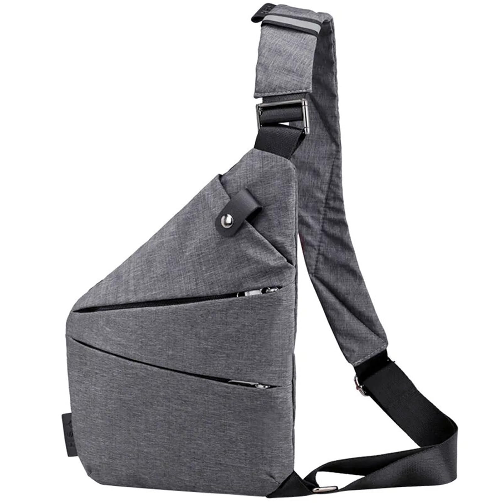 Wodoodporny plecak na klatkę piersiową, antykradzieżowa kieszeń na piersi z regulowanym paskiem 80-110 cm, męska płócienna torba crossbody, plecak na co dzień, plecak na ramię, do podróży