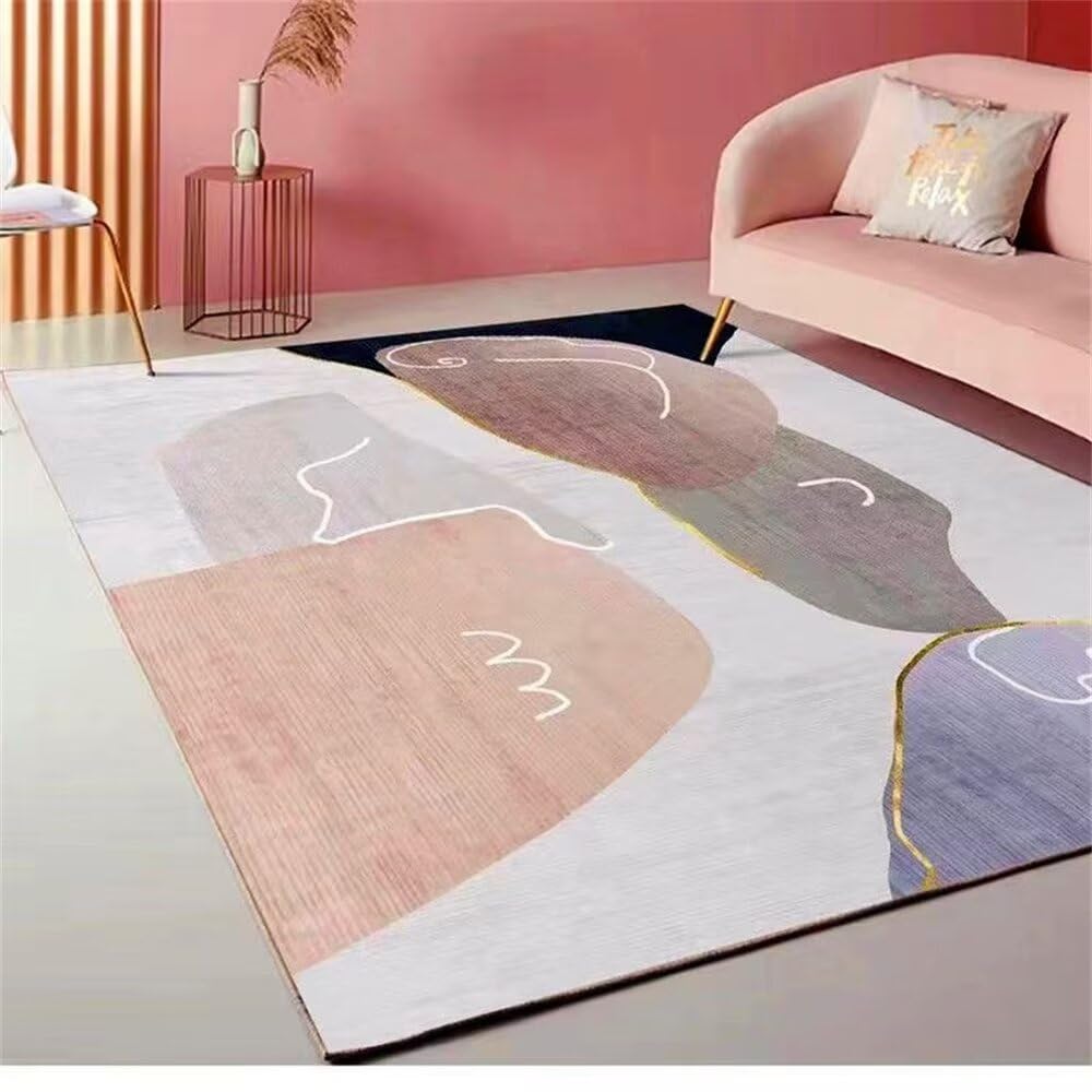 Grand tapis de salon violet et moderne pour illuminer votre interieur chaleureux