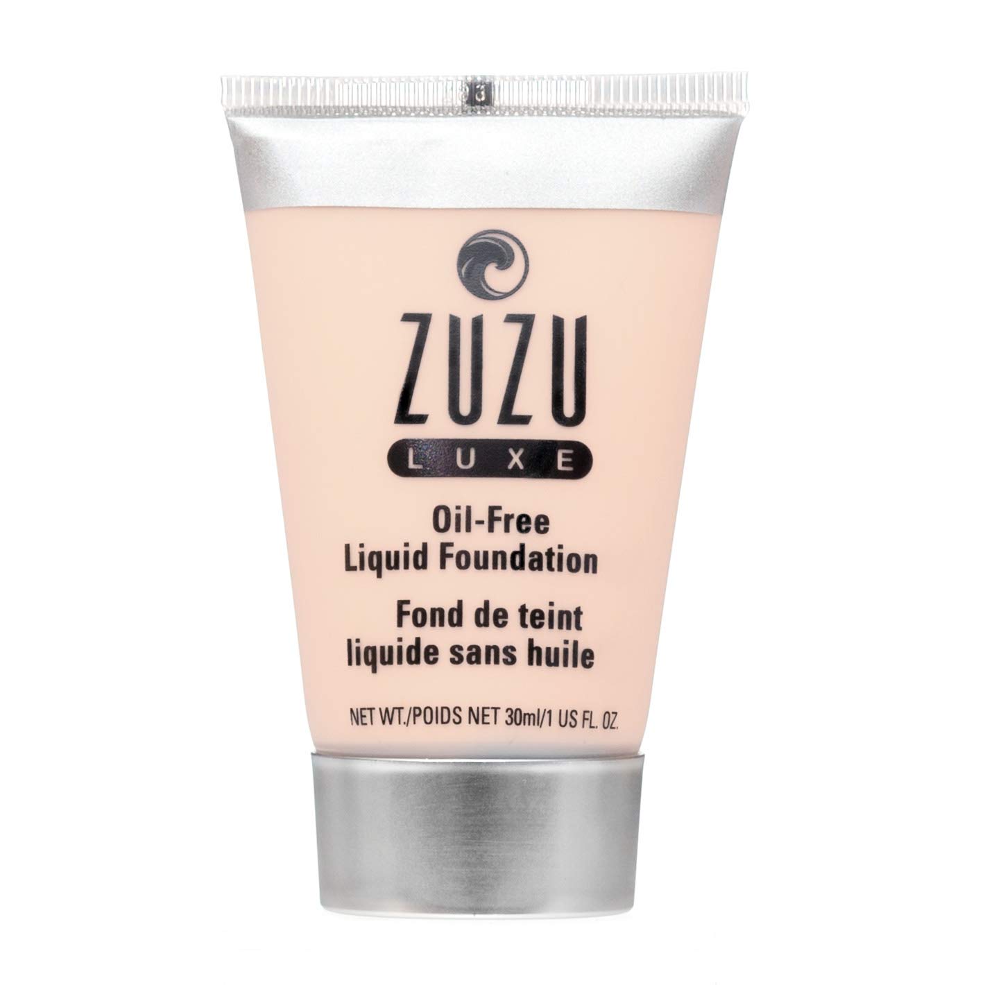 ZUZU LUXE Oil-Free Liquid Foundation,Infused with vitamins A,E, aloe to keep skin supple and resilient. Natural, Paraben Free, Vegan, Gluten-free, Cruelty-free, Non GMO, 1 fl oz (L-1)
