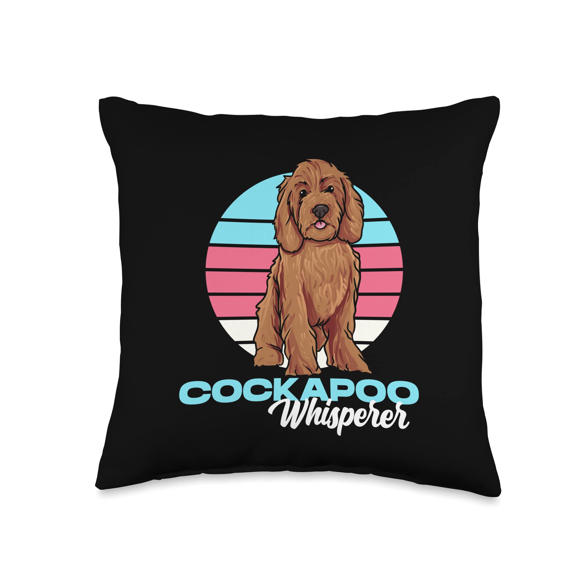 Teefies Dog Gift Co. Cockerdoodle Dog Owner Gift-I Love My Cockapoo Throw Pillow, 16x16, Multicolor