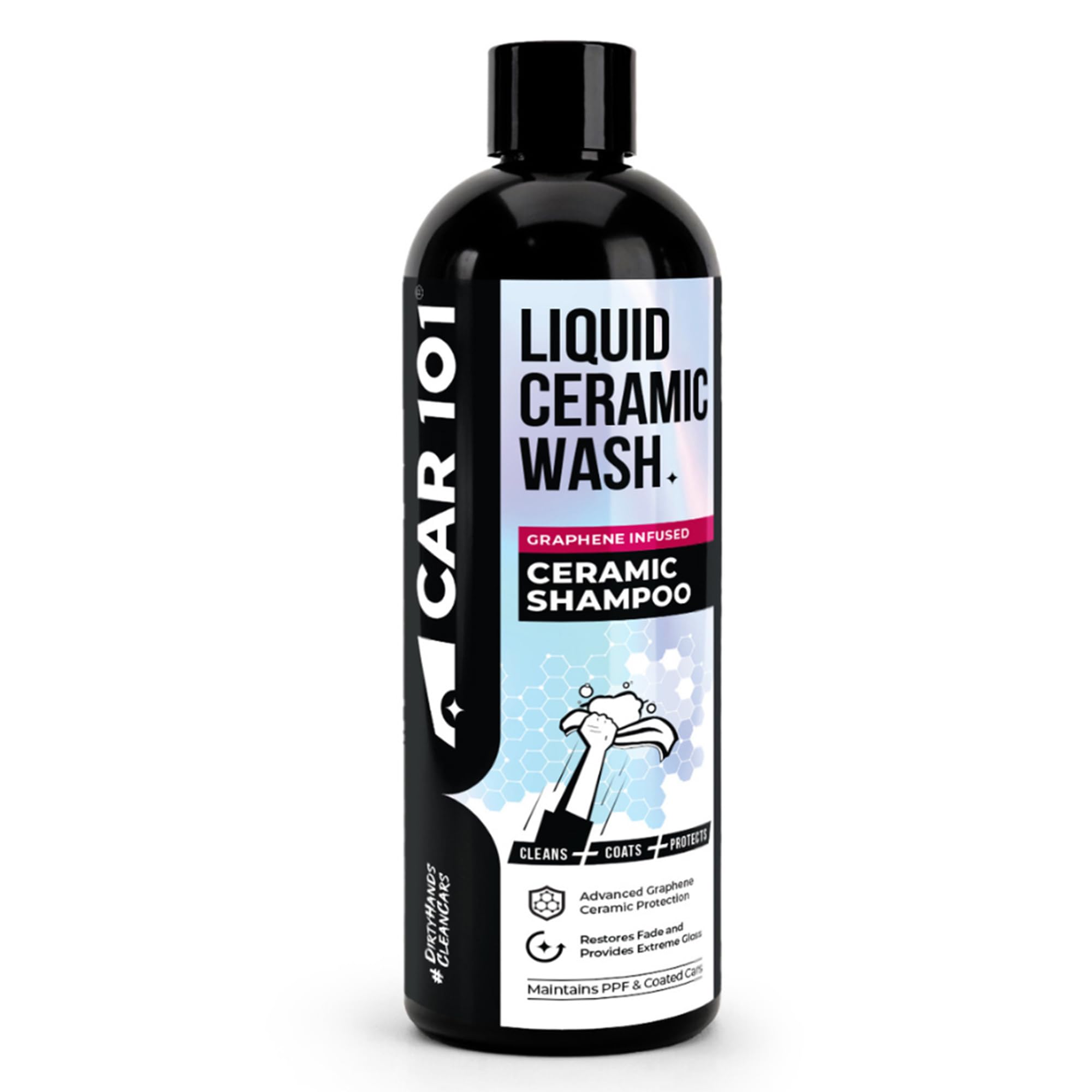 CAR101 Graphene Ceramic Shampoo - 300ml(Pack Of 1)|2 in 1 Effect (Coating + Shampoo)|pH Neutral|Graphene Infused Clean & Coat|Deep Gloss|Repells Water|Safe for PPFs & Wraps Paint and Ceramic Coating-image-47