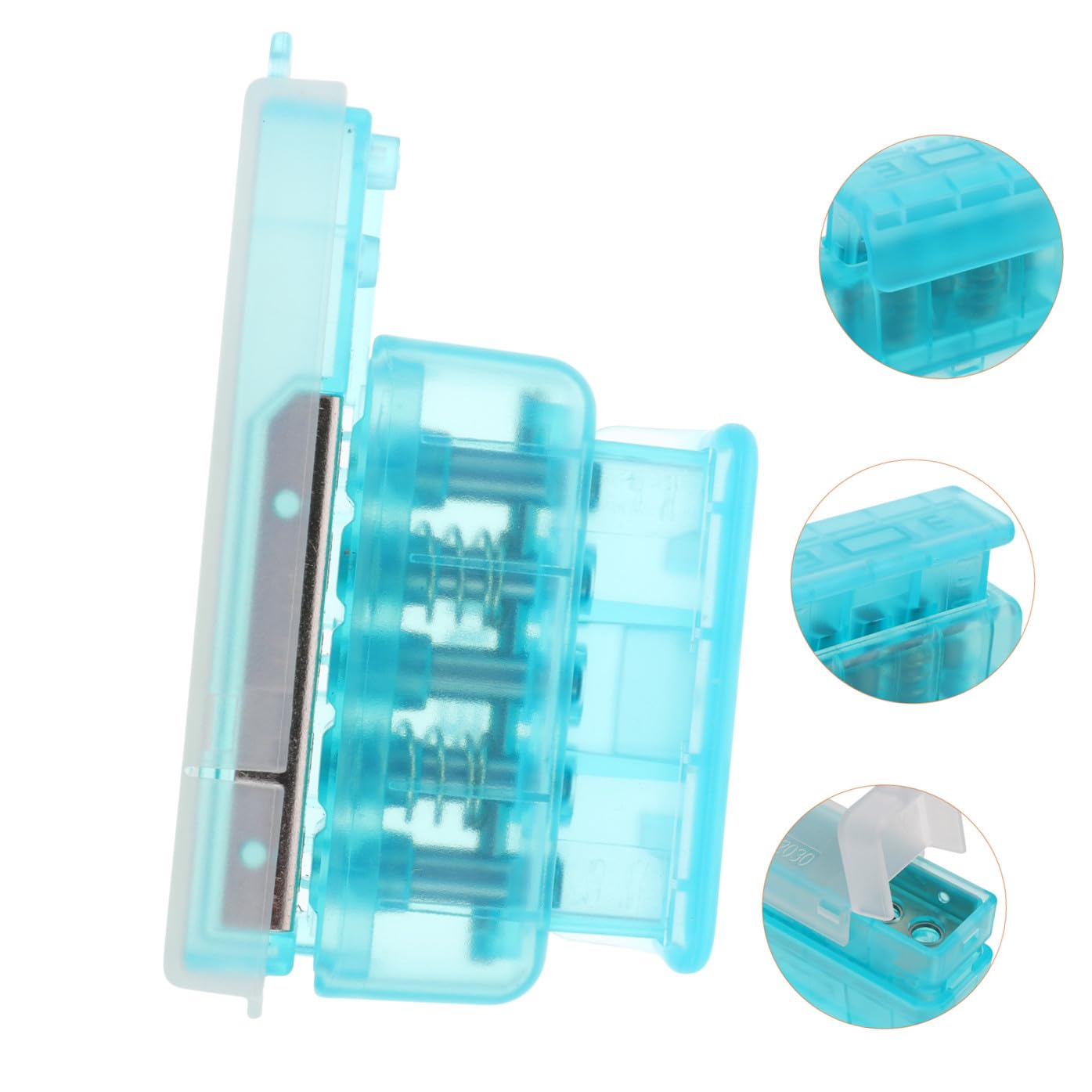 Operitacx 5stücke Binder Paper Hole Puncher Handlicher Stanzer Aus Kunststoff Für Büro Und Bastelarbeiten Für Buchbindematerialien Und Innenblätter Transparent