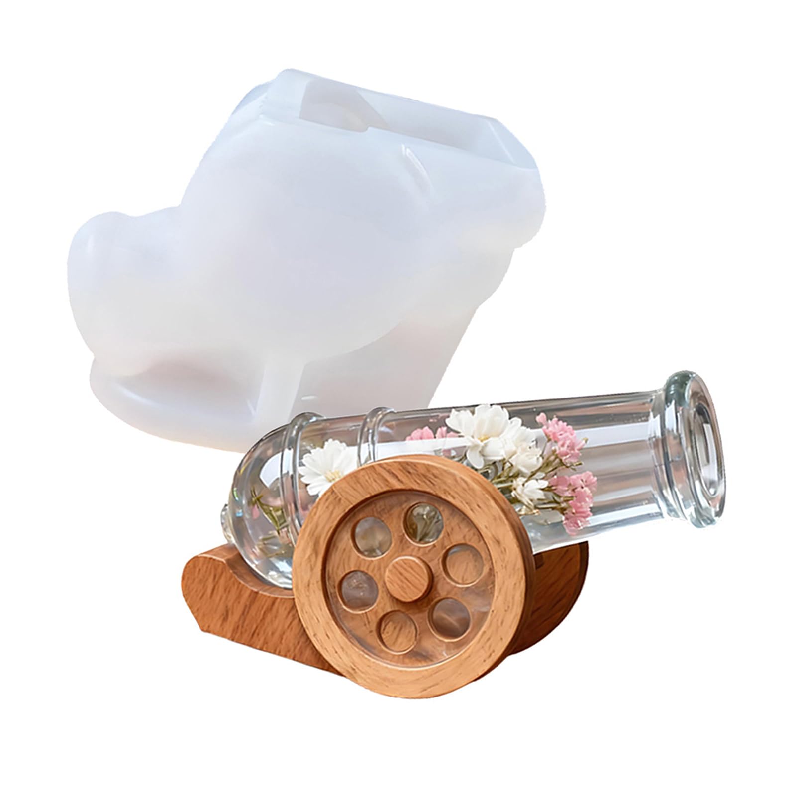 Yhplxyuus Food Grade Safe Silicone Cannons High Temperatures Resistant for Crafting Soap and Plasters Projects Craft Silicone