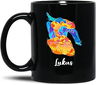 Brazilian Jiu-jitsu Coffee Mug, Brazilian Jiu-jitsu Mug, Jiu Jitsu Gift, Custom Name Mug For Sport Lover, Jiu Jitsu Coach Gift, Sport Player, Sport Gift, Black Ceramic Coffee Cup 11oz 15oz