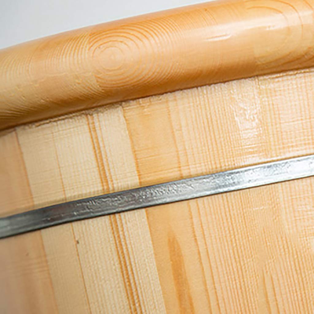 Barile per Piedi,Secchio da Bagno in Legno per Massaggio,Fatto a Mano,Pediluvi Superficie Liscia,Accessori per Il Bagno Anniversario Comfortable Anniversary