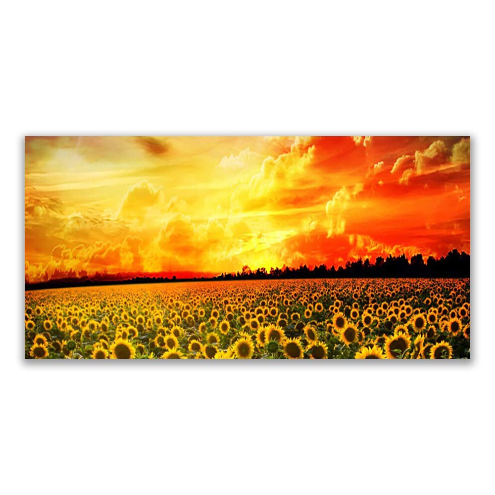 Impression sur verre acrylique 120x60cm Tulup - Tableau décoration déco mural moderne floral