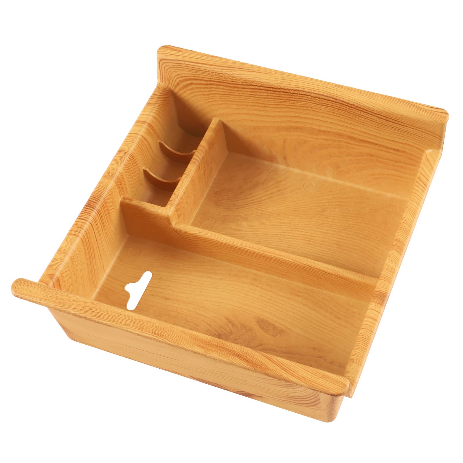 Photo 1 of LABBYWAY Center Console Organizer Tray,Compatible with Toyota 4Runner Accessories 2023 2022 2021-2010 and Kia Telluride (2020-2023),Wood-Grain - Full Console w/Bucket Seats ONLY