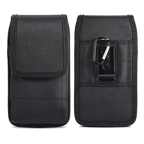 JIUNINE Funda Bolsa de Cinturó para Easyfone Prime A5, Vertical Lienzo Oxford...