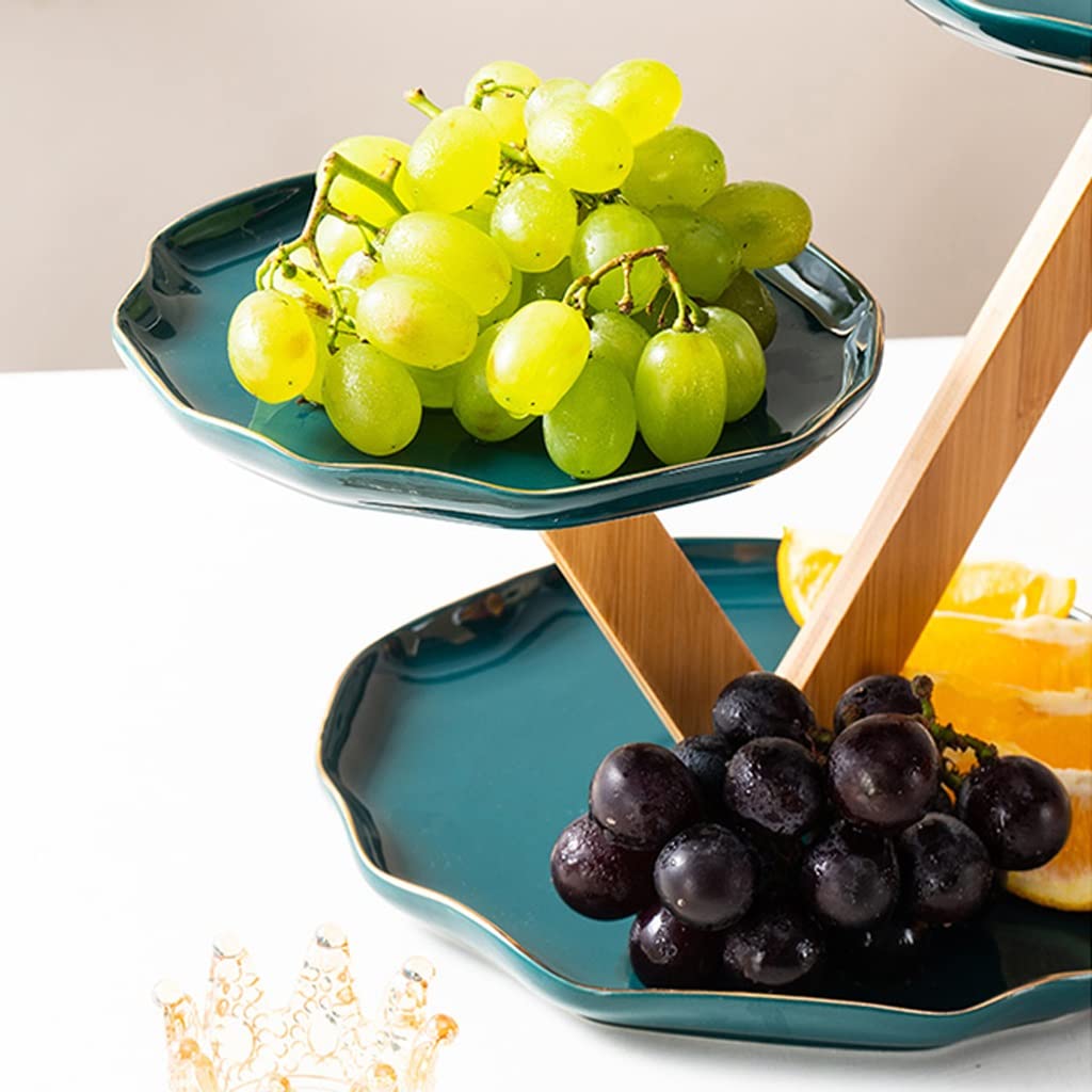 3-etagiger Obstkorb Mit Abnehmbaren Schalen - Metall Obsthalter Für Küche & Wohnzimmer