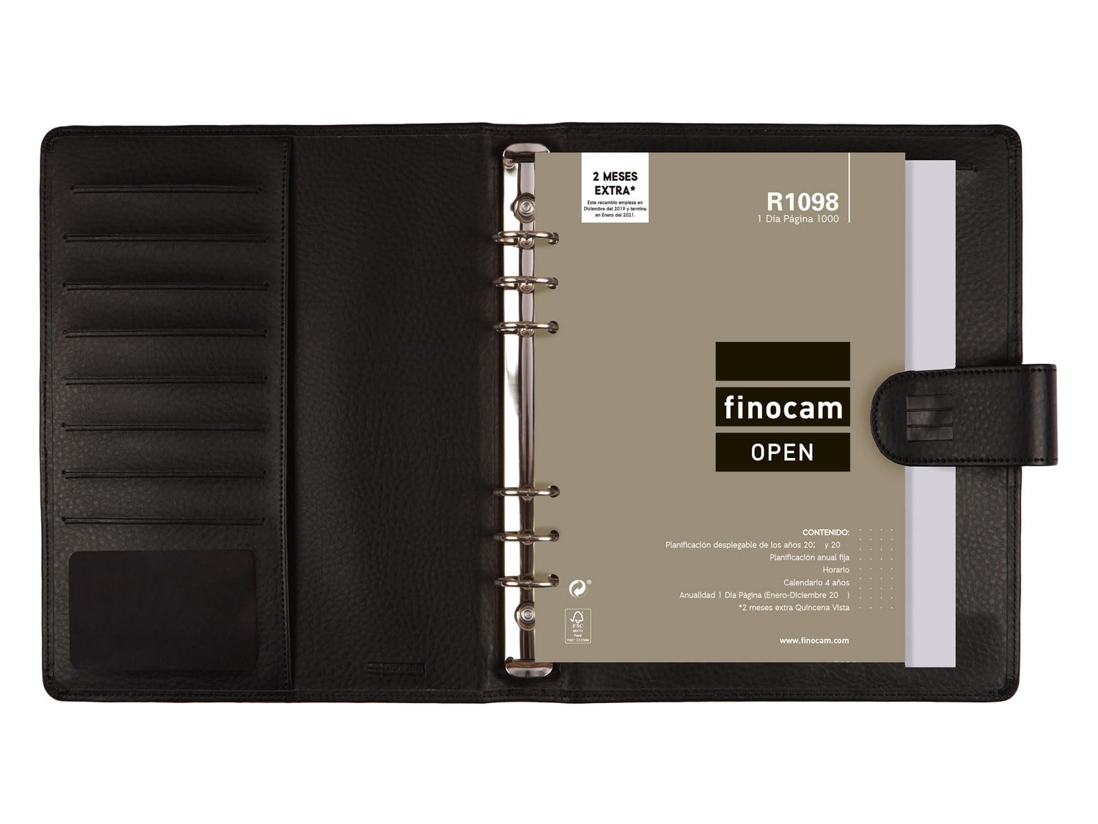 Finocam - Agenda Organizzatore Open Leo.2 1 Giorno Pagina 2026 1 Giorno Pagina Gennaio 2026 - Dicembre 2026 (12 mesi) Nero Spagnolo