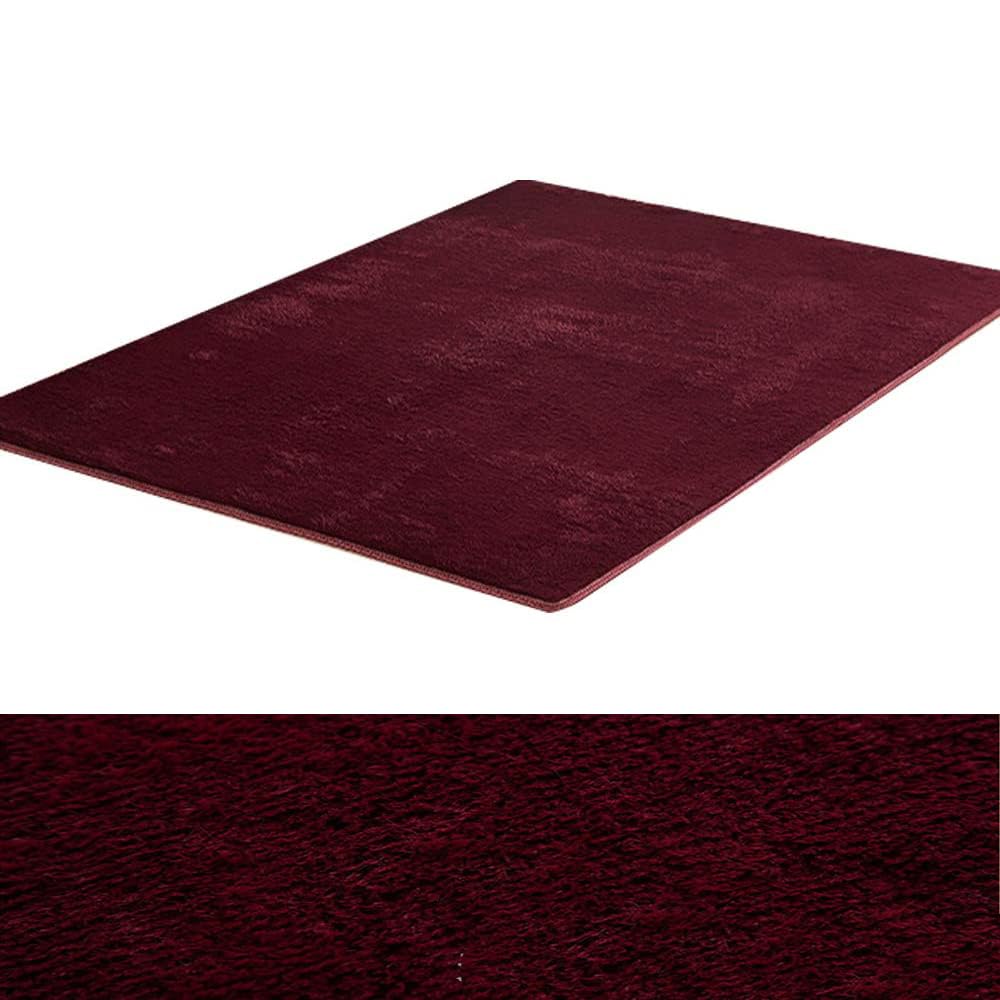 Ultra Soft Indoor Modern Area Rugs Fluffy Non-Slip Floor Square Carpets Silky Mat for Living Room Bedroom Exercise