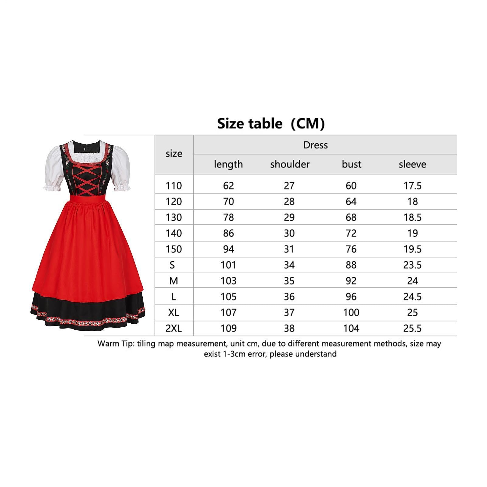 Costumi Bavaresi Oktoberfest Donne Costume Da Cameriera Halloween Di Ruolo | Costume Oktoberfest Femminile Per Halloween Carnevale Natale Festività Esibizioni Sceniche Masquerade Teatro