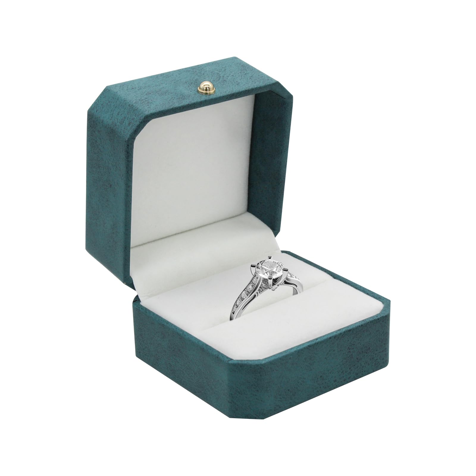 Scatola Portagioie ISuperb In Pelle PU - Per Fedi, Braccialetti, Regali, Verde