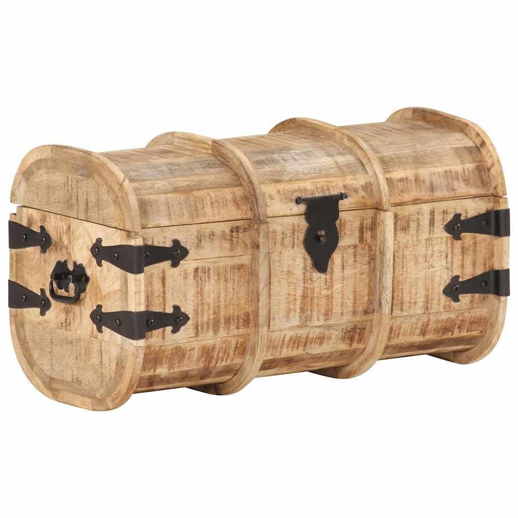 Juego de 2 baúles de madera maciza de mango