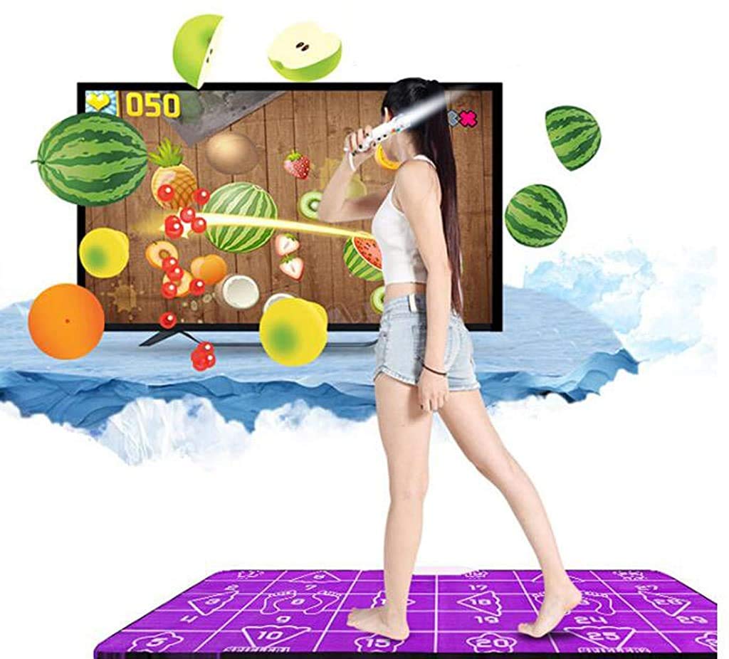 Yjtwt Dance Mat Doppi/Tappetino da Ballo Doppi Wireless,Tappetino da Gioco in Schiuma Insonorizzazione Tappeto Musicale Morbidi Per Adulti/Bambini TV HD Computer Uso Doppio