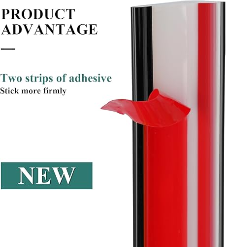 Miniatura 3 de YEFANXI Moldura de esquina de vinilo para despegar y pegar, azulejos en forma de L de 20 pies, moldura de esquina exterior, bordes de moldura