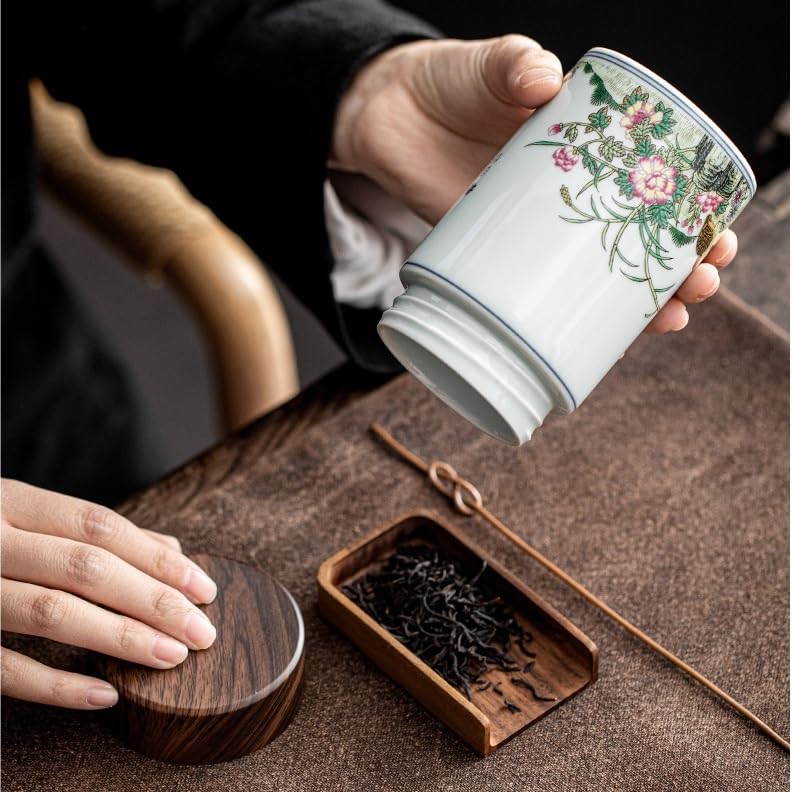 Słoik na cukier ceramiczne herbaciane herbaciane puszki do przechowywania czarnej herbaty i zielonej herbaty Mini kung fu herbata puszki małe akcesoria do zestawów do herbaty kreatywne puszki kuchenne