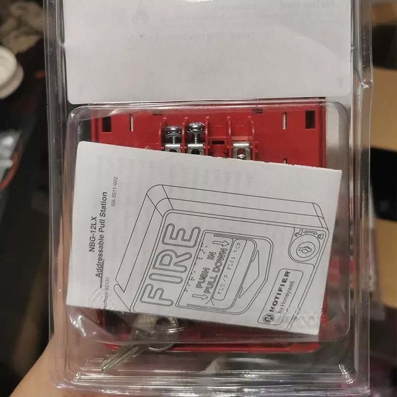 NEW NOTIFIER NBG-12LX FIRE Alarm ADDRESSABLE Dual Action Pull Station with Key
