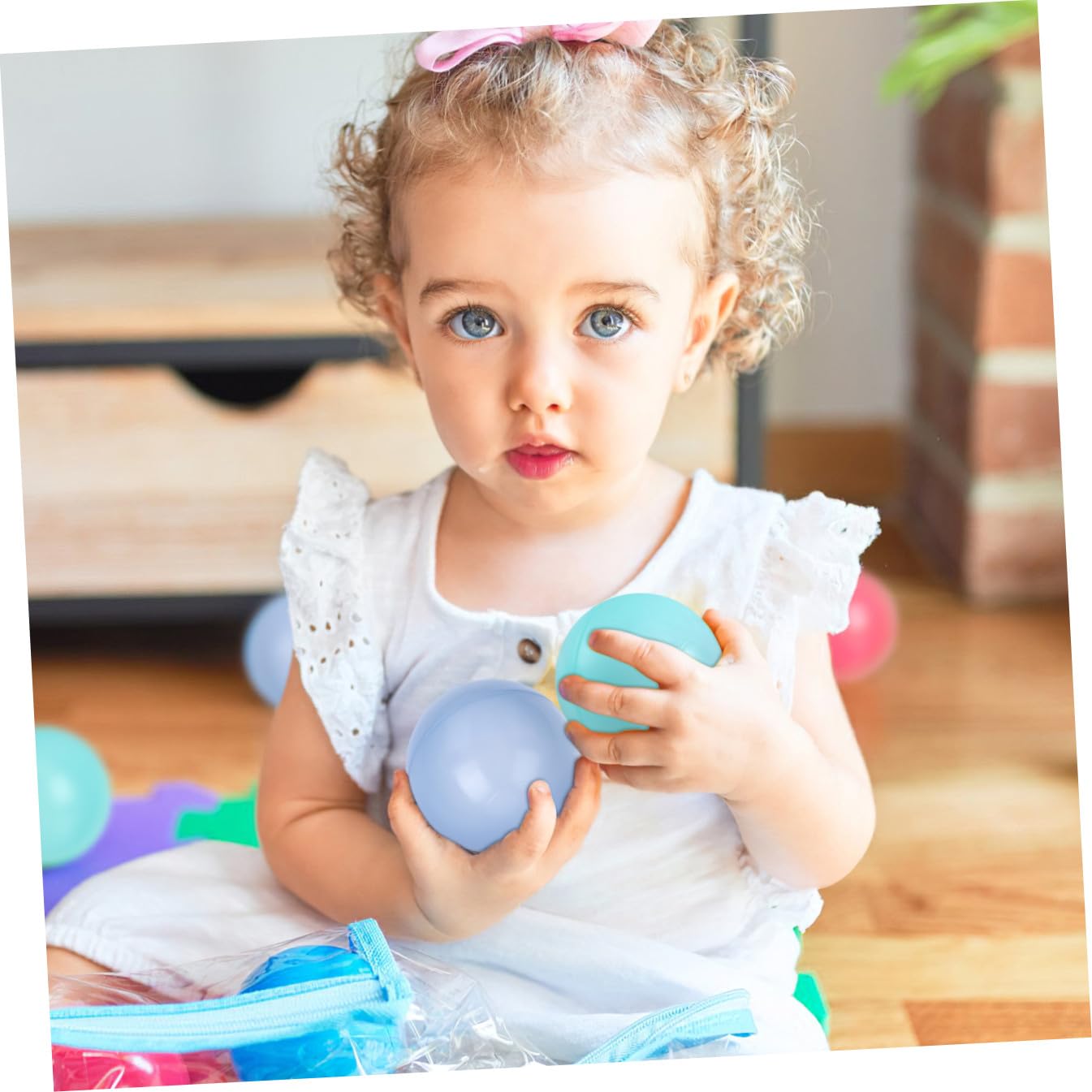 50 Palle Oceaniche Da 6 Cm in Plastica Per Piscina Di Palline Bambini, Giocattolo Da Bagno Educativo Multicolore Per Ragazzi e Ragazze