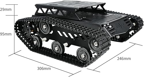 Miniatura 4 de Hiwonder - Kit de chasis de automóvil con tanque de choque con motores 2WD para ArduinoRaspberry PiJetson Nano kit de aprendizaje robótico de