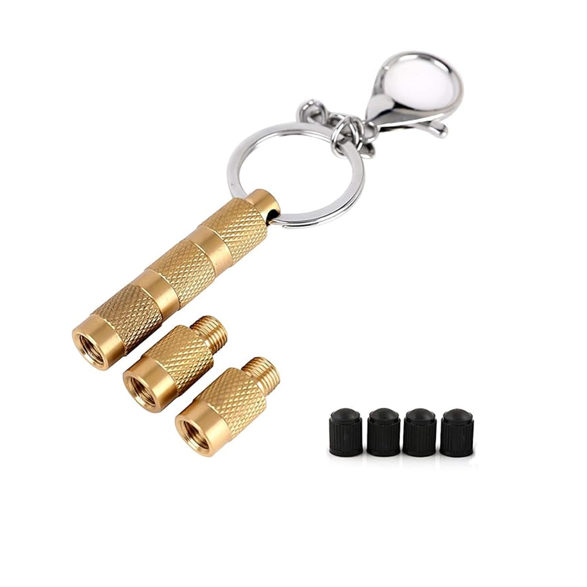 Tire Deflator,4 in 1 Solid Brass Easy Storage and Using Air Down Tool,Tire Pressure Deflators for Offroad Vehicle