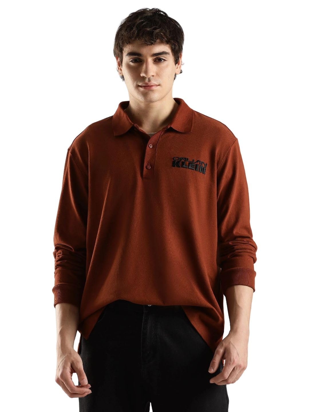 Logo Relaxed Fit Cotton Polo T-Shirt-image-2