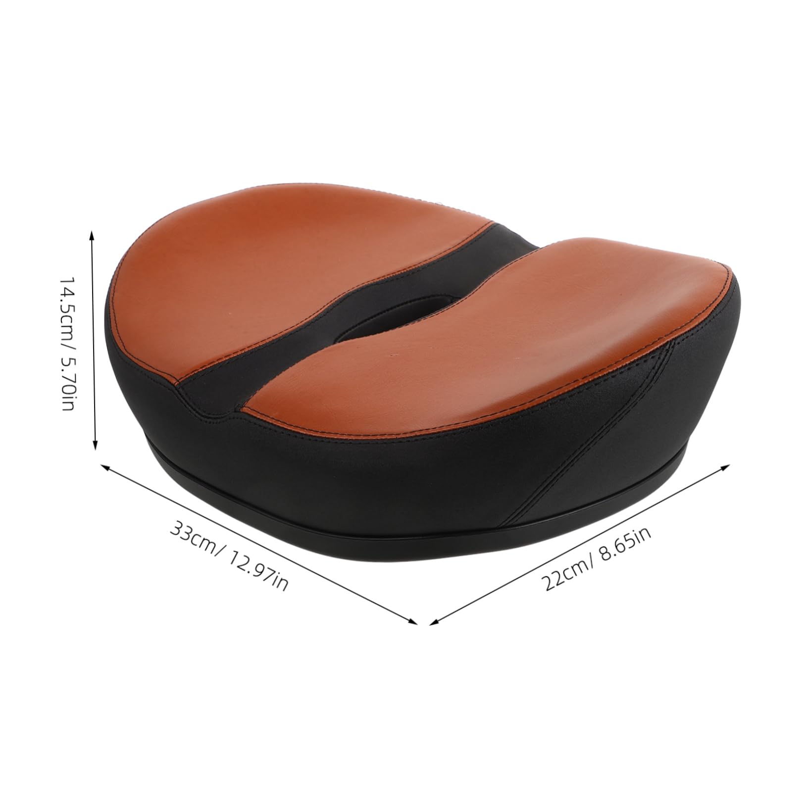 Selle de Vélo sans Bec en Mousse PU pour Vélo et Vélo Électrique | Antidérapante, Design Ergonomique et Amorti, Démontage Facile, Assise Large pour Usage Quotidien
