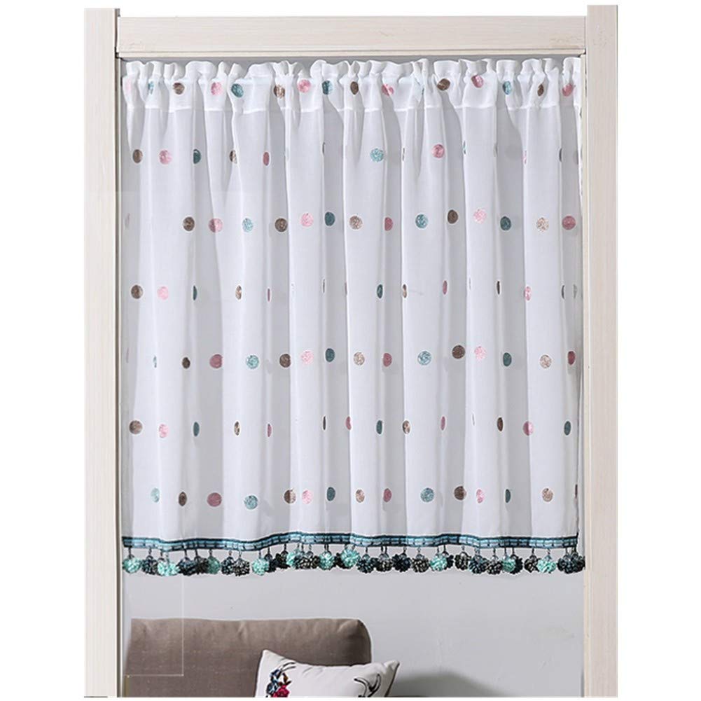 Cortina corta de encaje transpirable rUrEu ideal para decorar las puertas de armarios