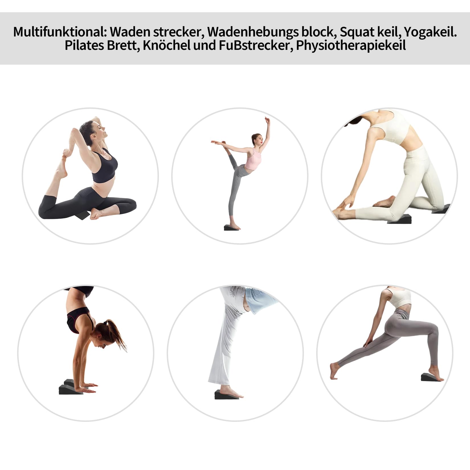 2 Pcs Brique Yoga Blocks, Briques de Yoga en Mousse EVA, Blocs de Yogas Pilates Haute Densité Antidérapants, Cales de Squat pour Femmes, Hommes, pour fitness gymnastique