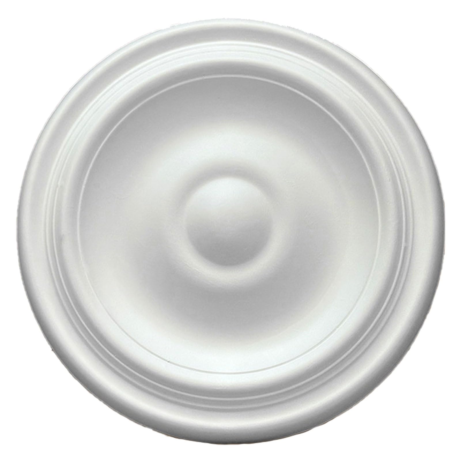 Round Ceiling Light Medallion White Multiple Sizes(White K,24.5cm)