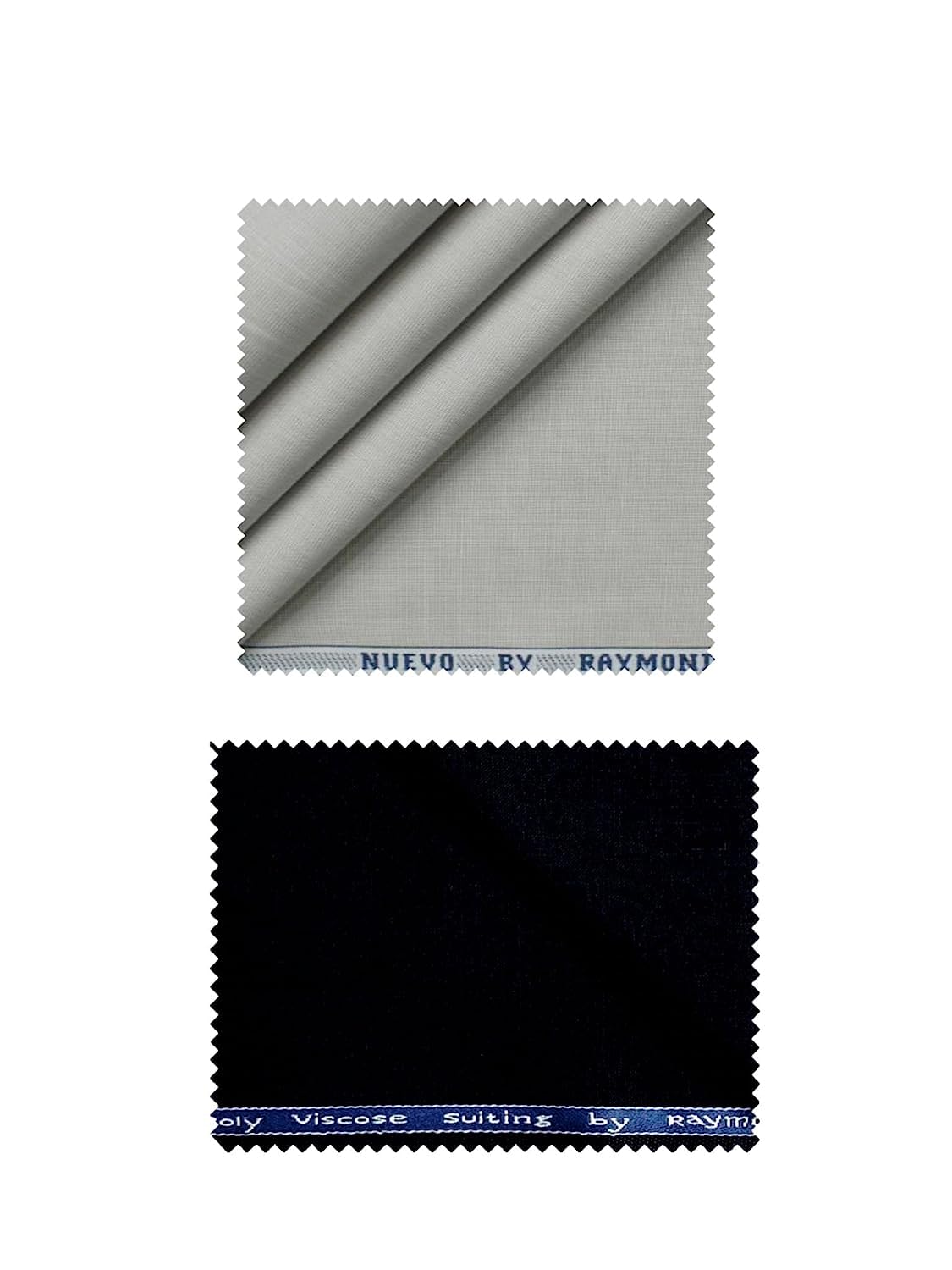 raymond Polyviscose Trouser- 100% Cotton Shirt Fabric Combo Box (Unstitched, All Weather Fabric,(BLUE PANT+GREY SHIRT)-picture-18