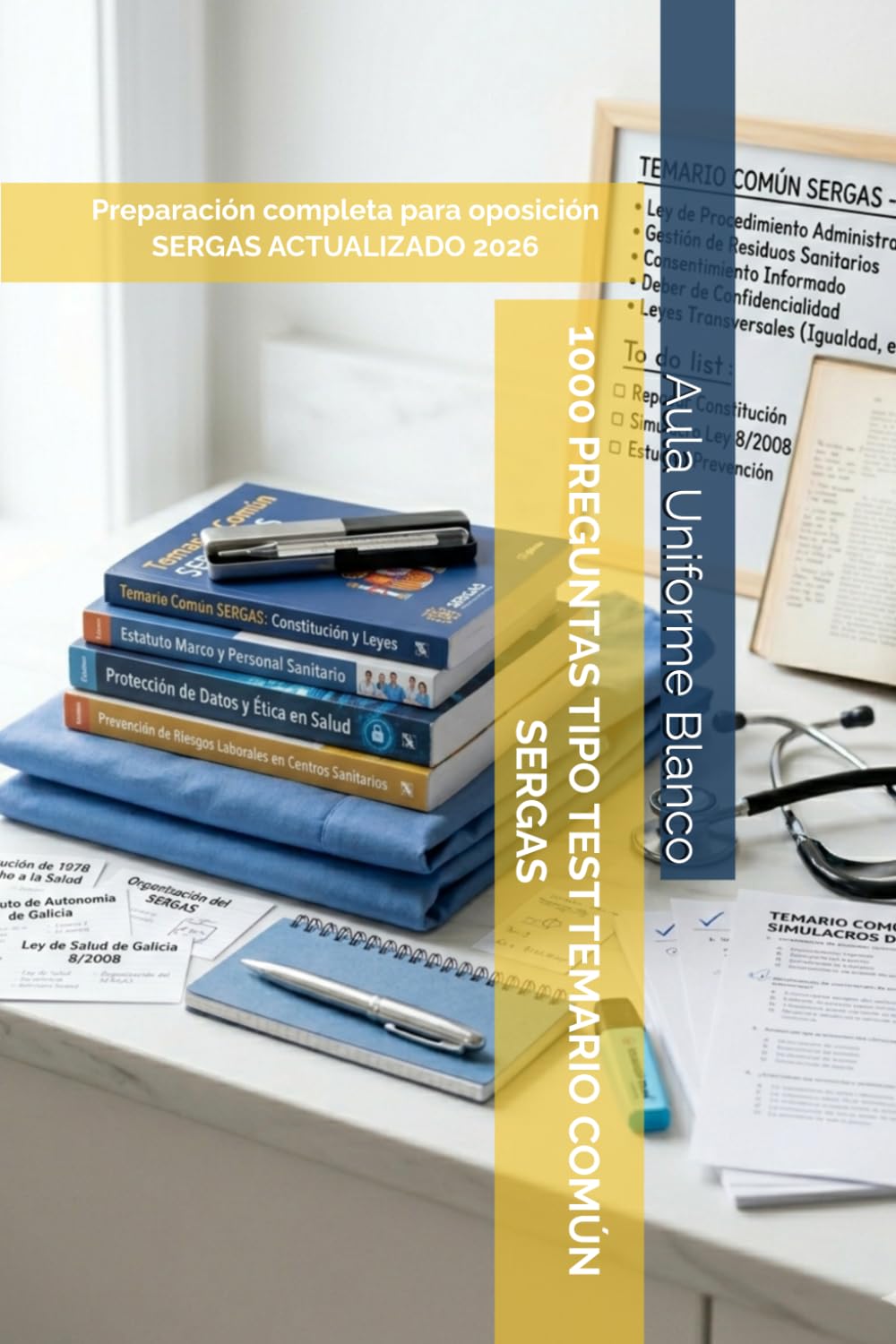 1000 PREGUNTAS TIPO TEST TEMARIO COMÚN SERGAS: Preparación completa para oposición SERGAS ACTUALIZADO 2026