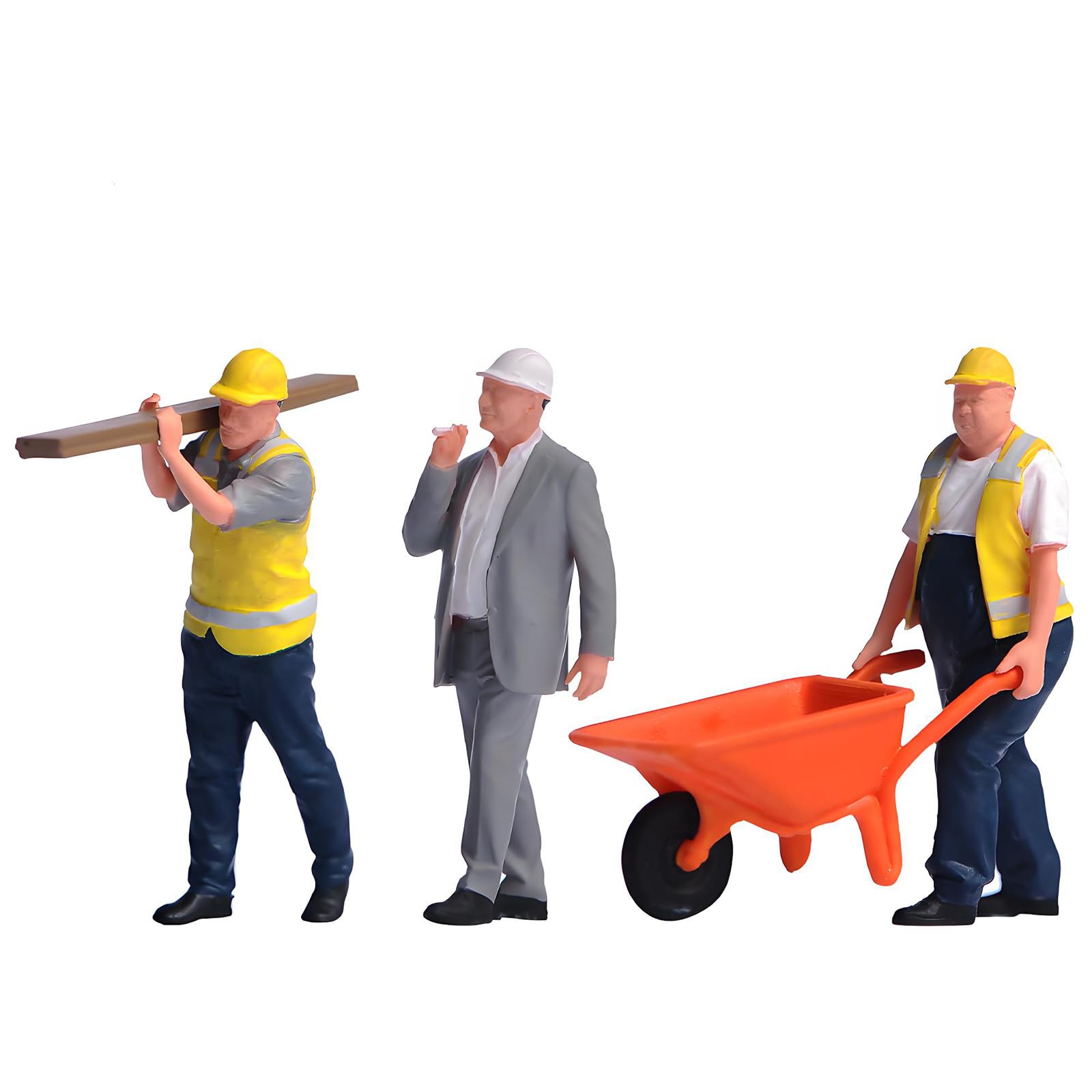 our fave Realistic Construction Worker Dolls 1: 64 Scale Resin Collectibles for Home Decors and Train Set Resin Tiny Figurines