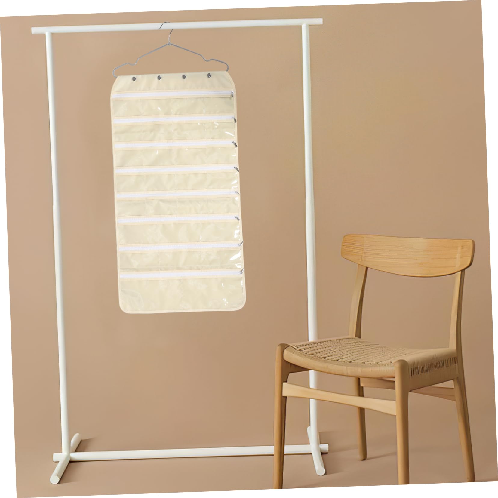 Hemobllo Porta Orecchini Trasparente Organizer da Appendere per Gioielli Collane Fermagli Braccialetti Anelli Piccolo Contenitore Organizzatore per Viaggi Casa Armadio Parete