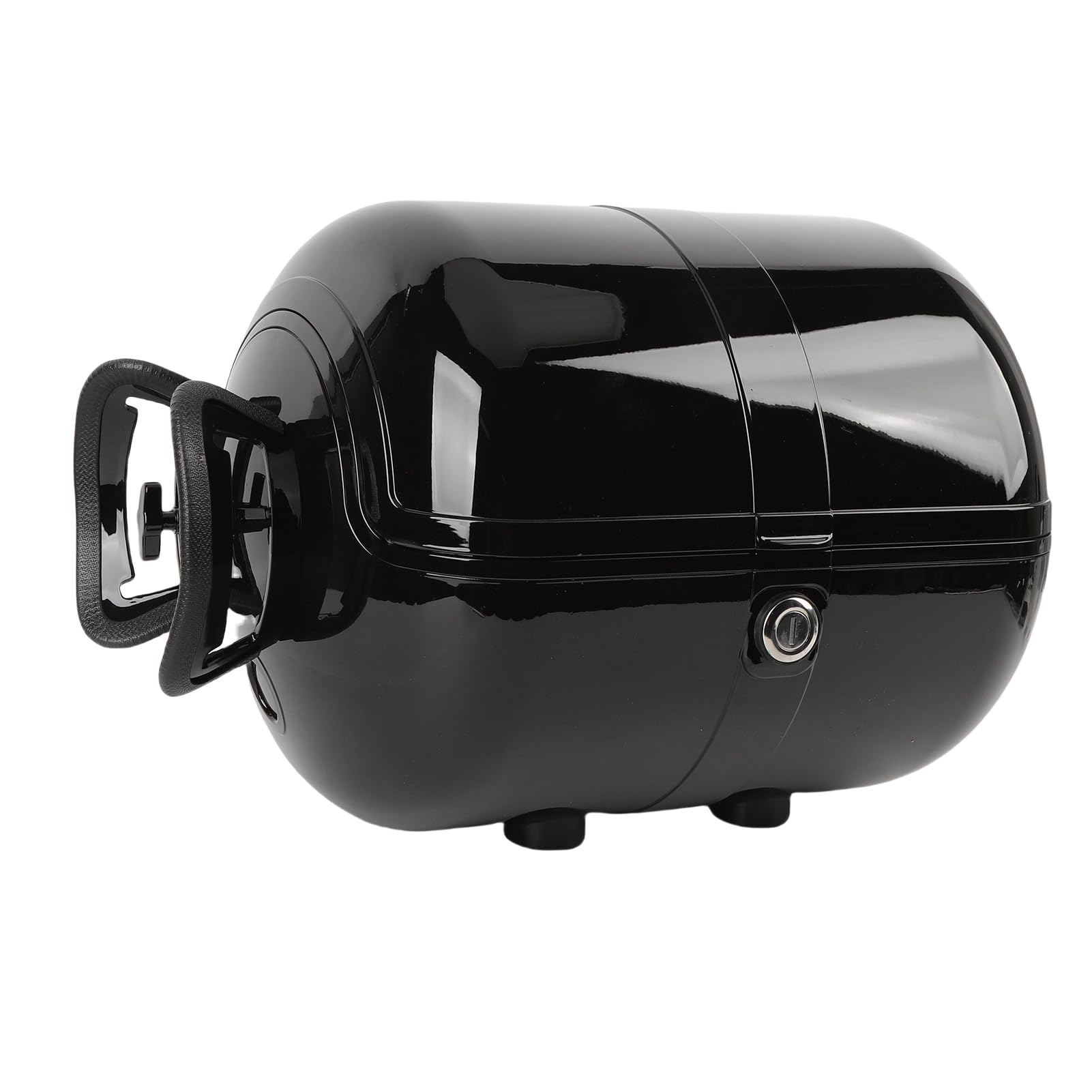 Coffre Moto 28L Top Case, Coffre de Rangement Étanche avec (Black)