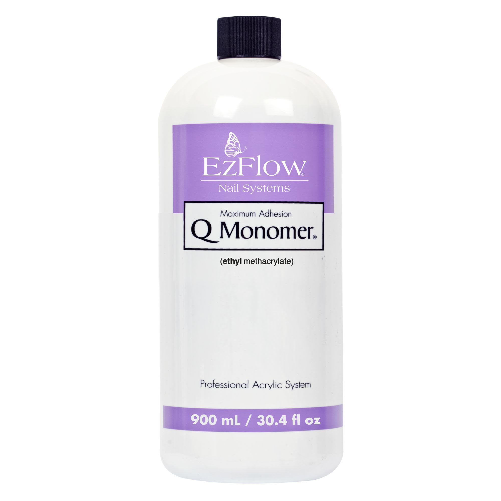 EZ Flow Q Monomer Acrylic Nail Liquid - Maximum Adhesion, Acrylic Liquid Monomer, Prevents Yellowing Nails, DIY Salon At-Home Use
