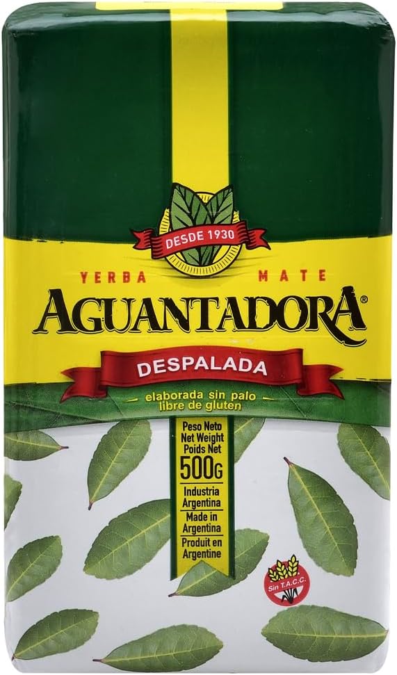 Despalada Yerba Mate Tea, 500 Grams, Stems-Free, Rich Nutrients, Energy Boosting Drink, Perfect for Hot and Cold Tea, Gluten-Free, Made in Argentina, Authentic Organic Yerba Mate