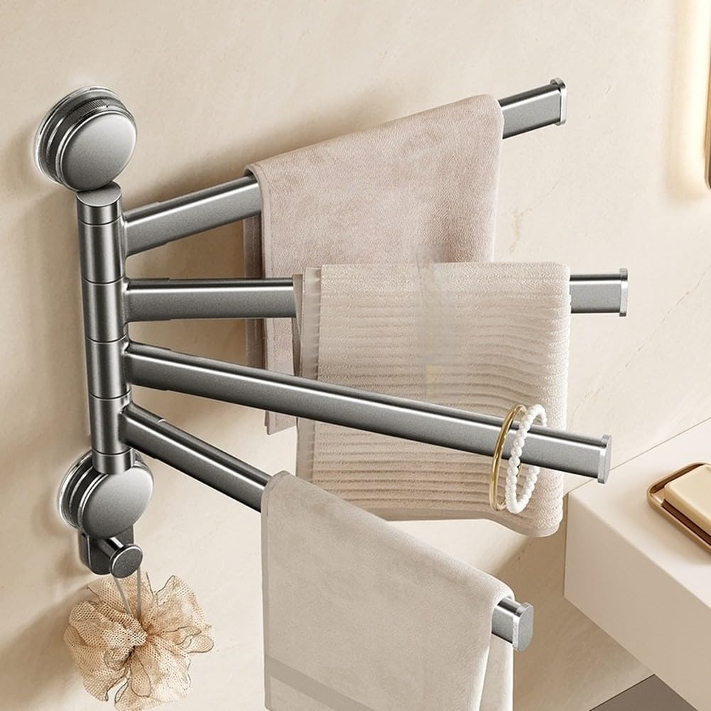Perchero Baño Aluminio Aleación Humedad Perchero Baño Aluminio(Five Rods)