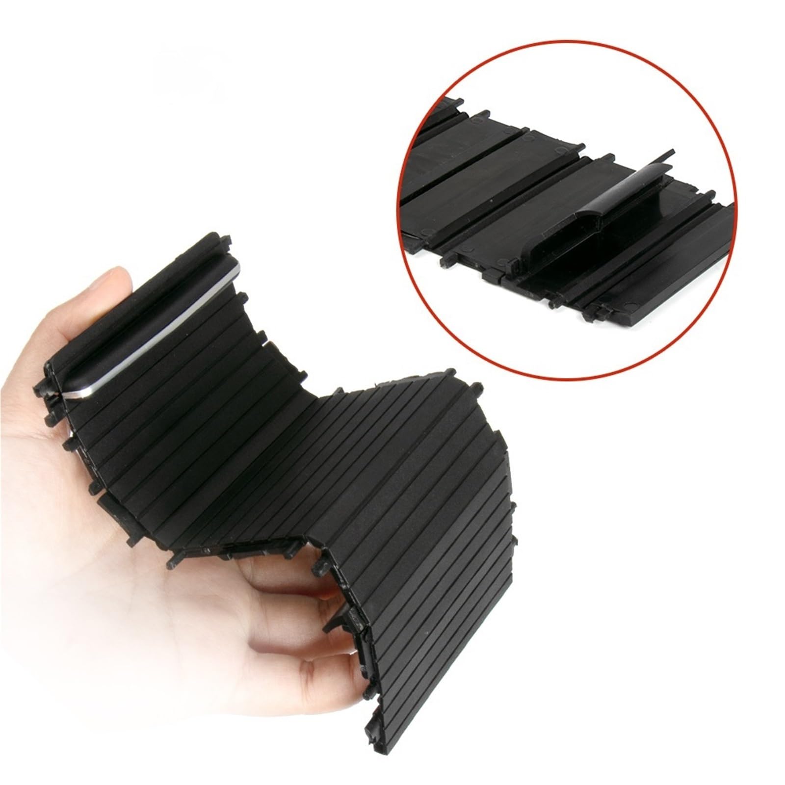 Konsola Środkowa Pasuje do BMW serii 3 E46, konsoli środkowej samochodu, rolet przesuwnych, uchwytu na kubki, osłony rolety 1998-2005(Forged carbon)