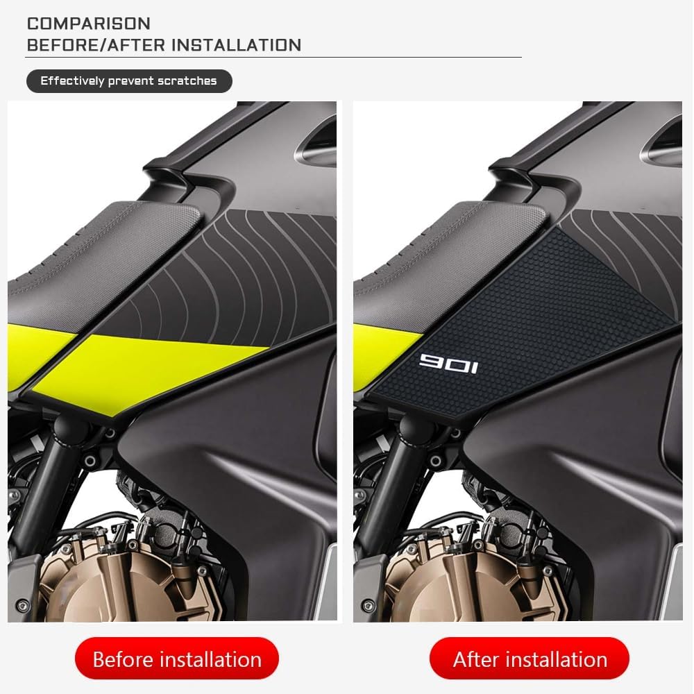 For Husqvarna Norden 901 Norden901 2021-2023 Motorcycle Accessories Side Fuel Tank pad Tank Pads Protector Stickers Decal Gas Knee Grip Traction Pad Tankpad
