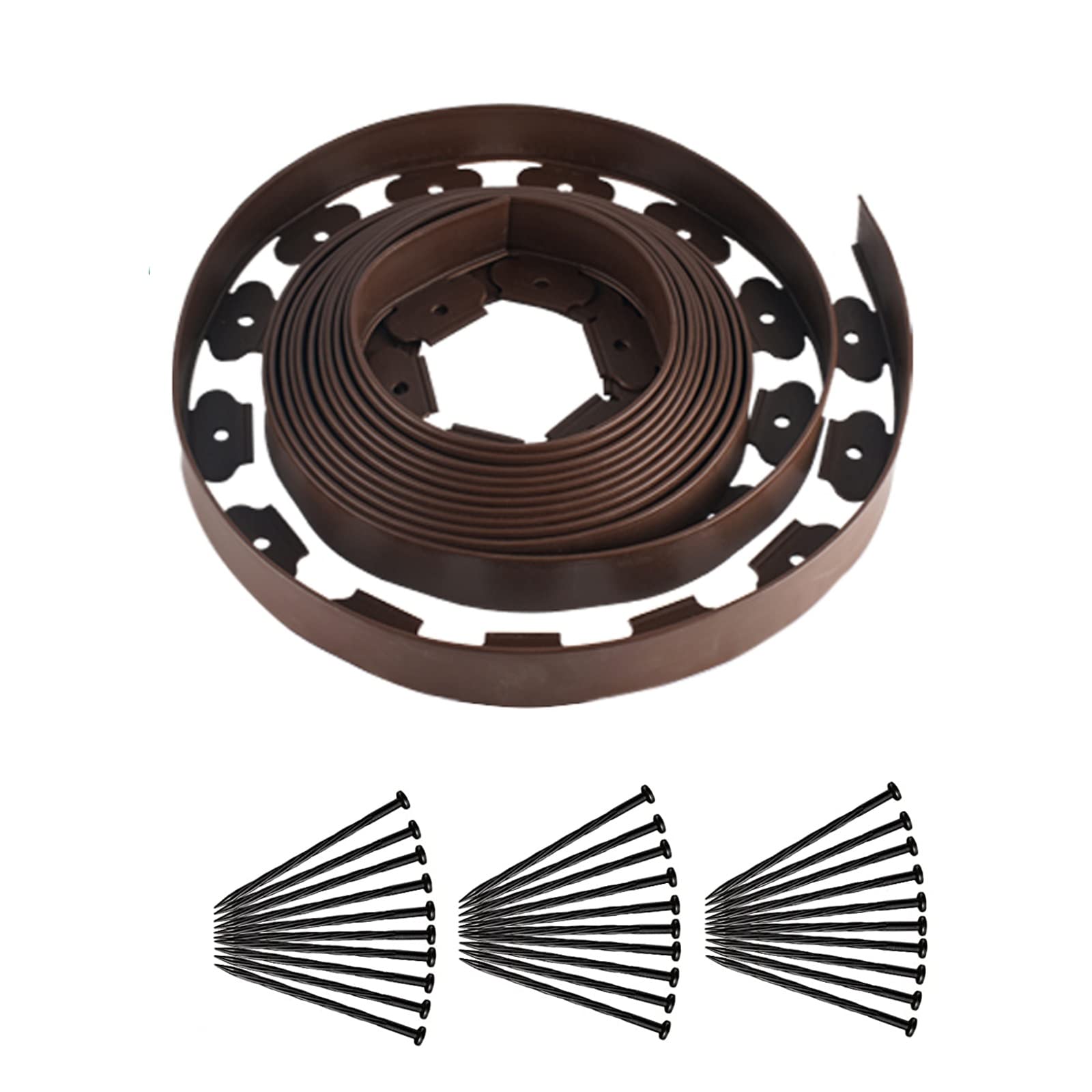 Buy 32.8ft Long No Dig Landscape Edging Kit, Heavy Duty Plastic Garden