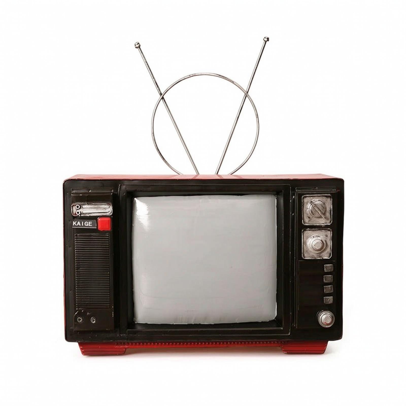 Nostalgisch Modell Retro-Fernseher, s Tischornament, Fernsehmodell, für Schreibtisch, Café, Sammler,
