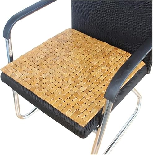 Rutexc竹マット 車用シートカバー 両面用 家庭用 夏用 ひんやり クール 蒸れない 滑り止め 接触冷感 通気性 椅子・ソファー・デスク用45x45cm